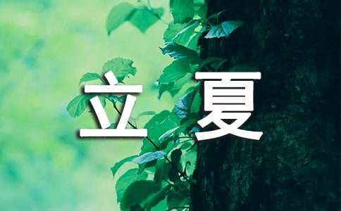 立夏优美文案